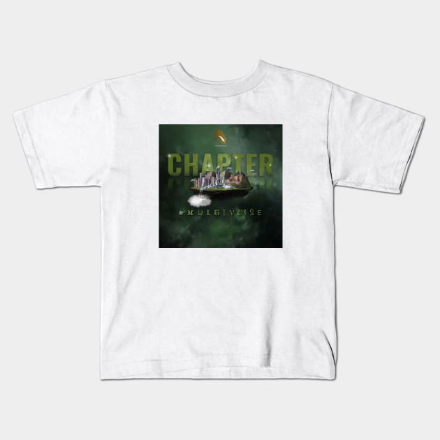 Chapter and Multiverse Podcast Cover Art Kids T-Shirt by Rusty Quill